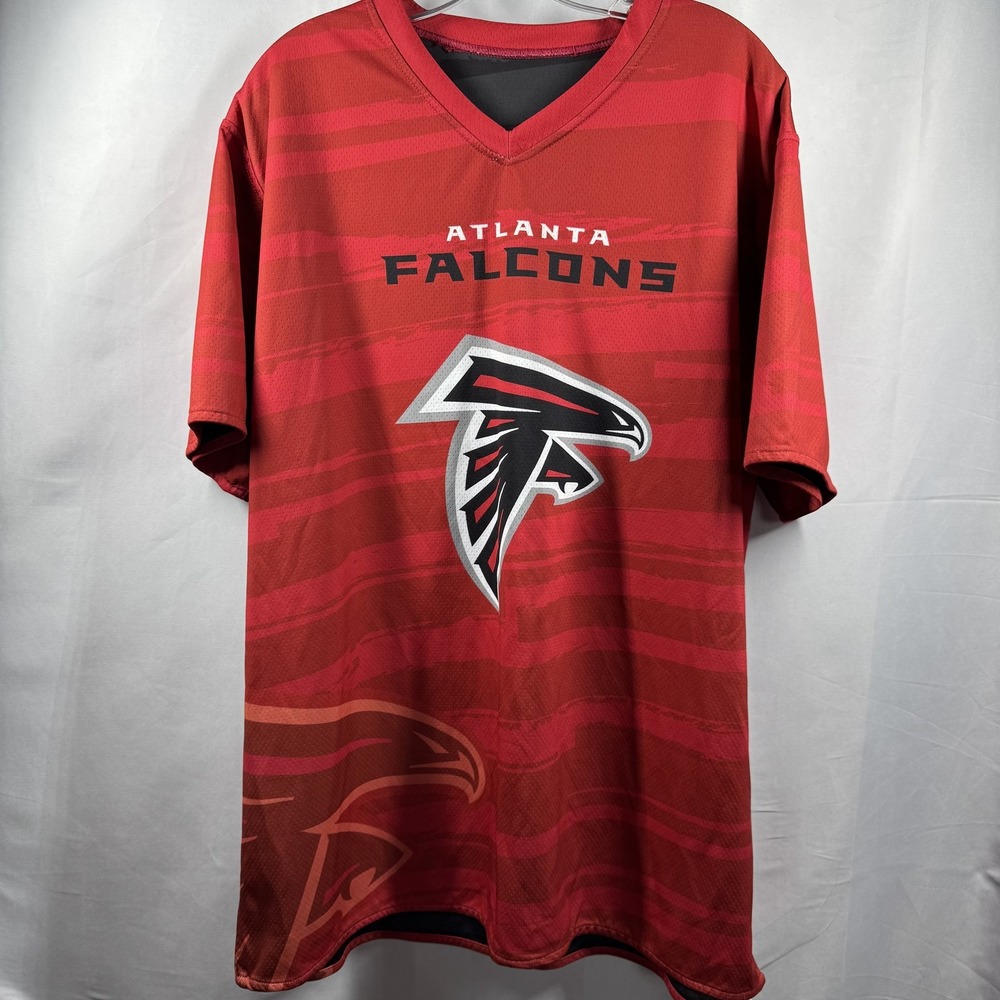 Atlanta Falcons Shirt Reversible Mens XL‎ Red Black NFL Football Holloway Flag